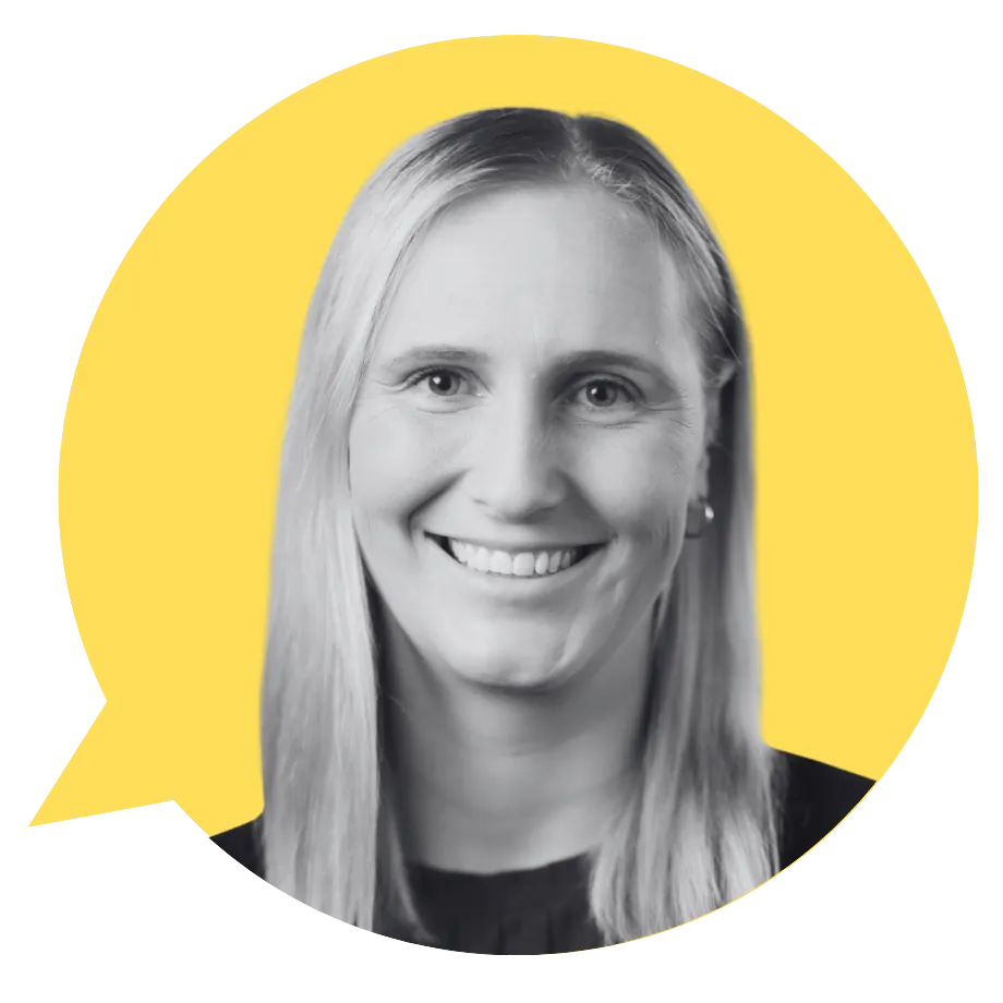Portrait of Natascha Cherry in a Prime Perspectives speech bubble