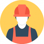 Illustration of a builder
